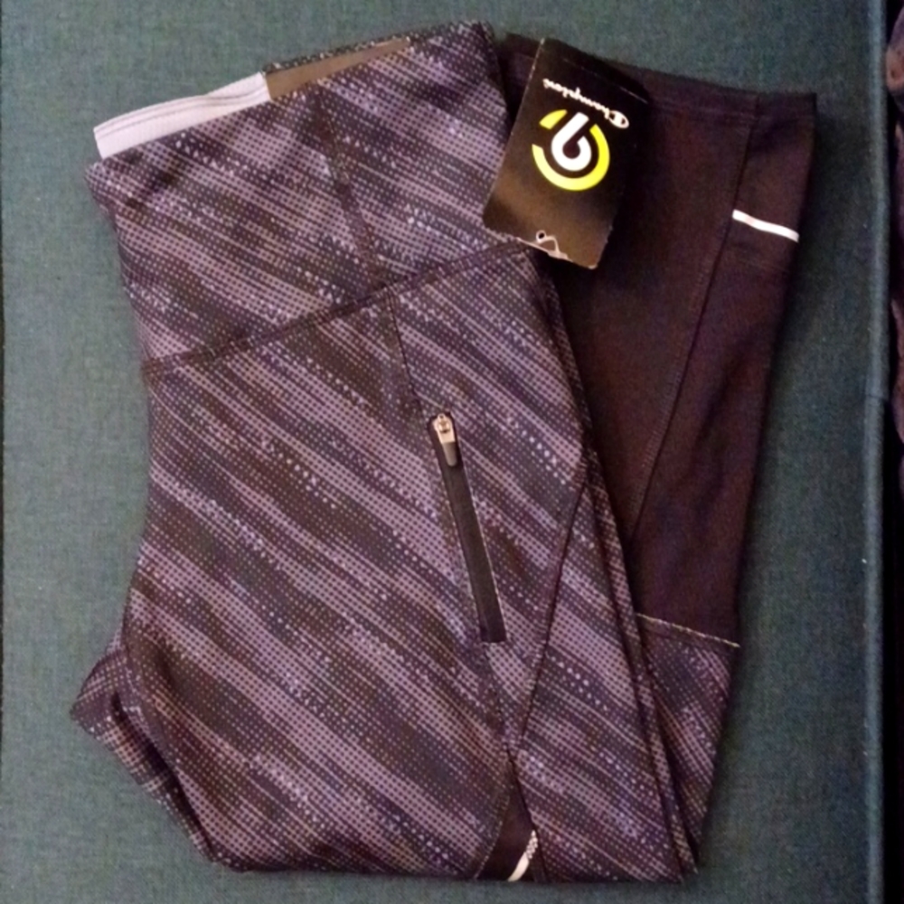 New w/tags C9 by Champion Small women's grey/black athletic active pocket capris